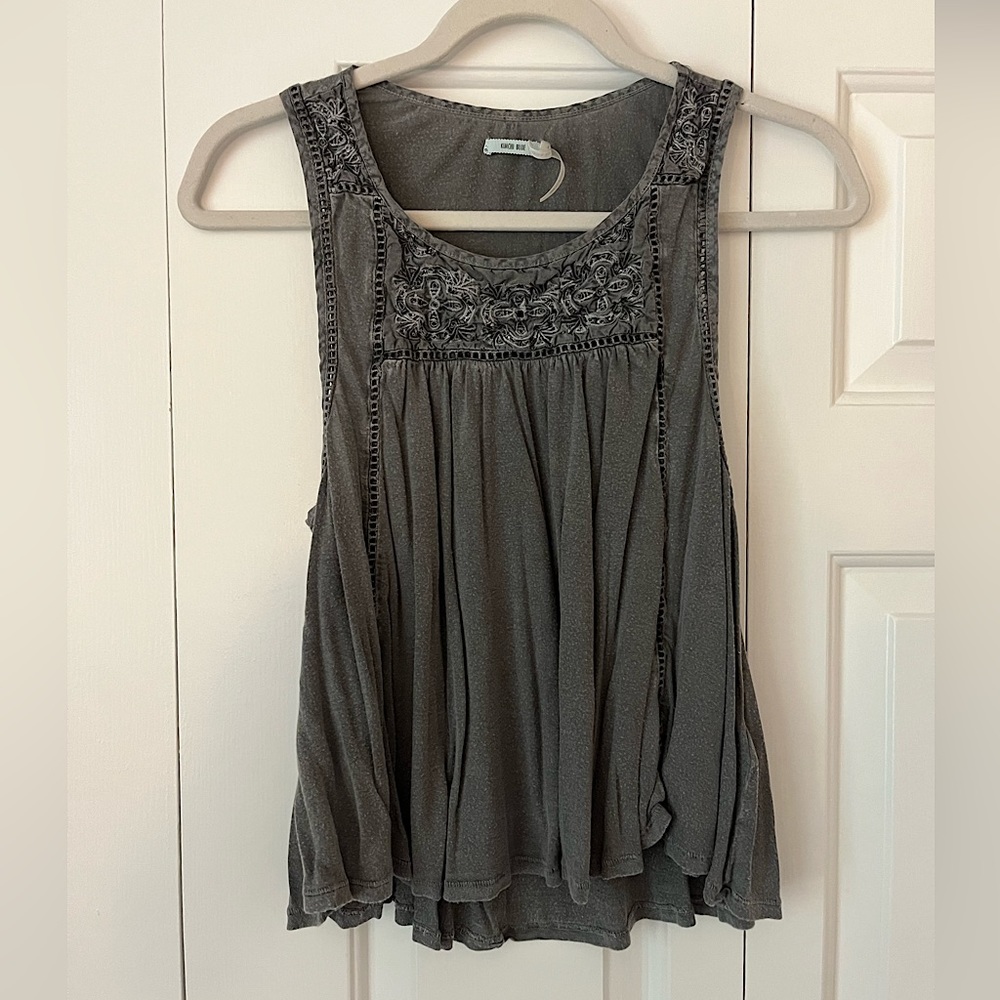 Gray Kimchi Blue Fashion Tank, Size S